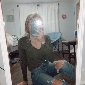 Aero Olive green long sleeve